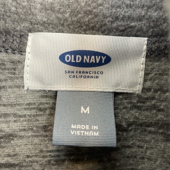 Old Navy || Heather Gray with Coral Pink Trim Vest; Size M - Picture 3 of 11